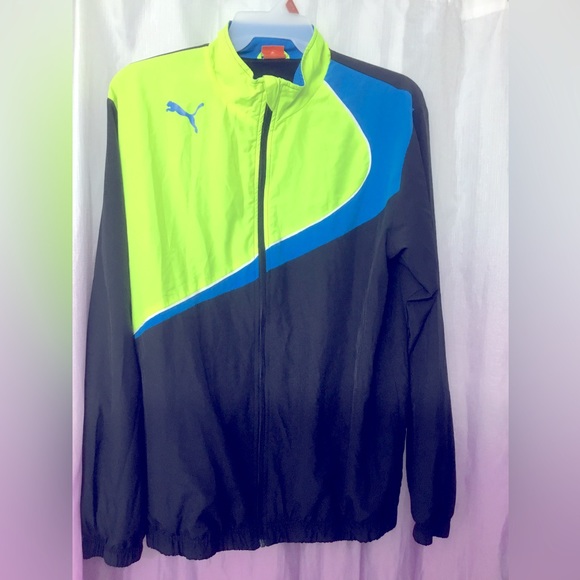 VINTAGE PUMA DAYGLOW DAYGLO LIGHT JACKET - Picture 1 of 3